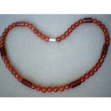 BEAUTIFUL & EXCELLENT QUALITY 8MM RED AGATE NECKLACE